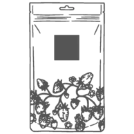 40 x 40 mm - On Front of the Pouch