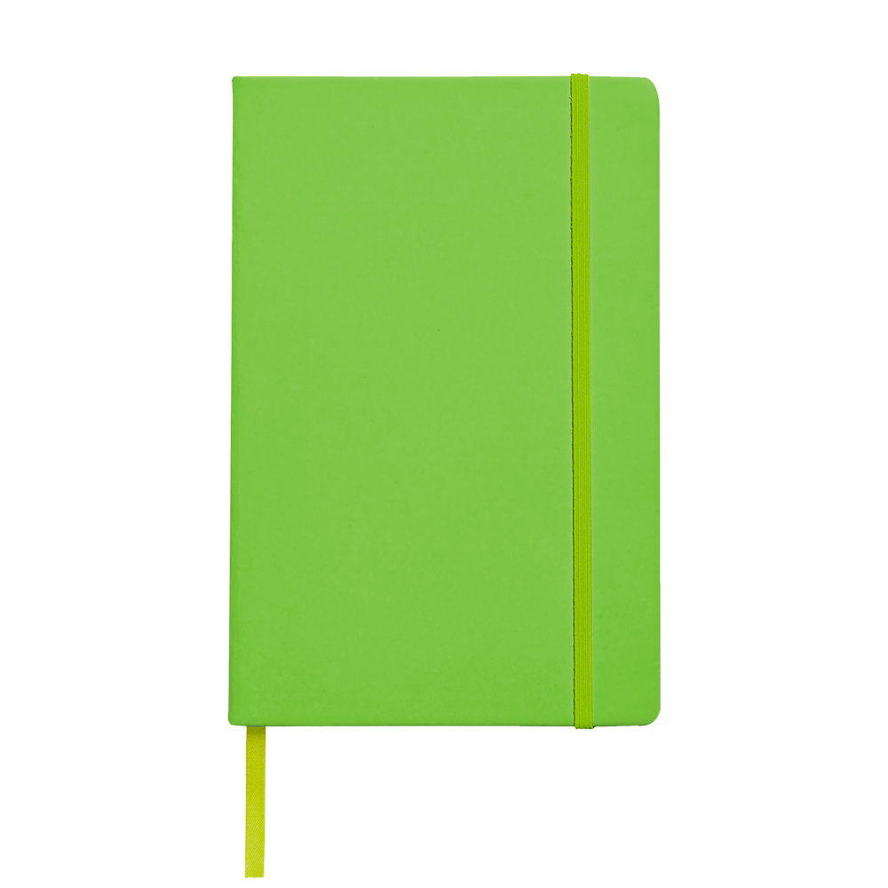 pocketpapernotebooka5 lime green
