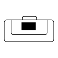 Sur le rabat - 14 x 8 cm