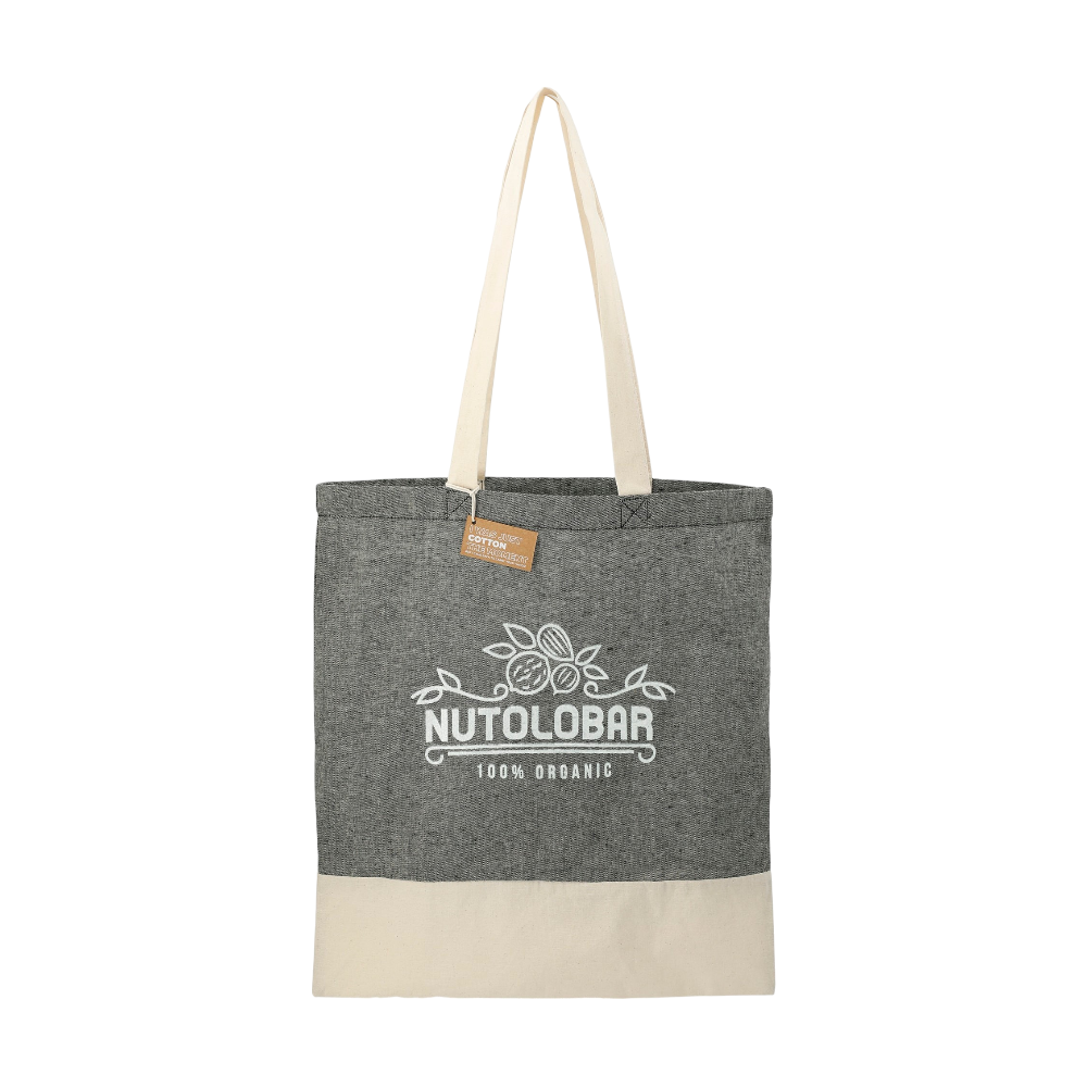 Split Recycled Cotton Twill Tote