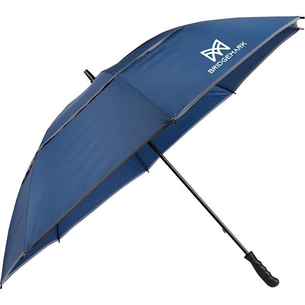 62rpetgolfumbrellawithreflectivetrim navy
