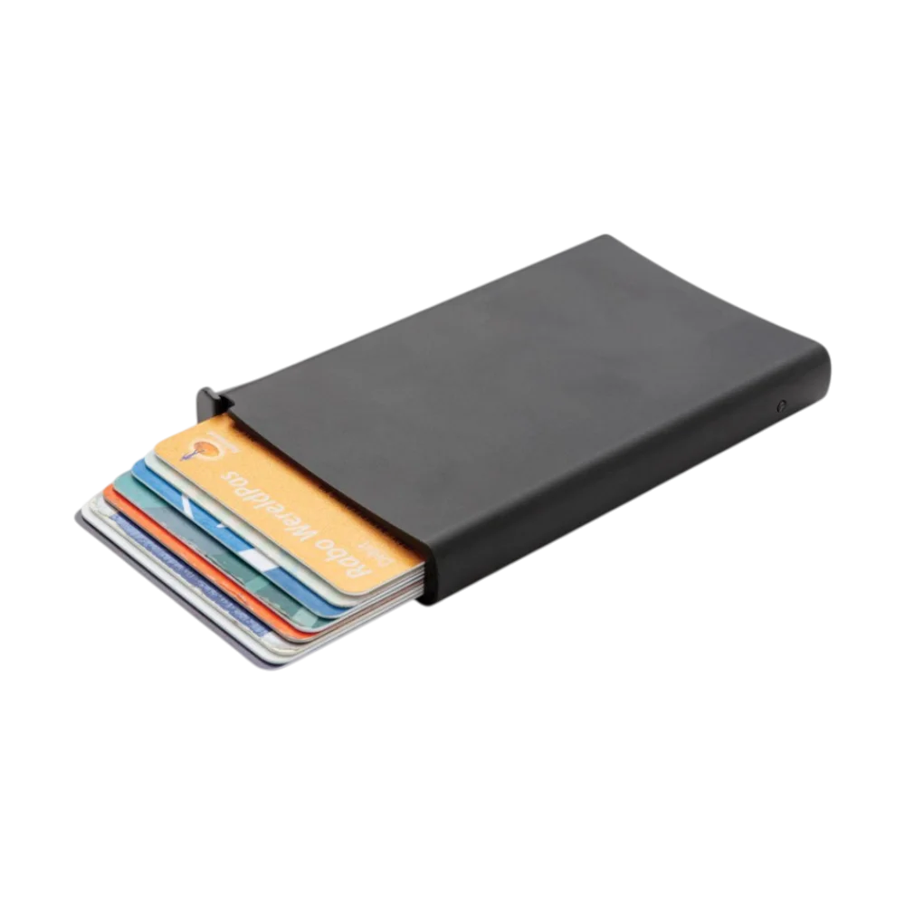 PDP - standardaluminiumrfidcardholder square #F8F8F8 background