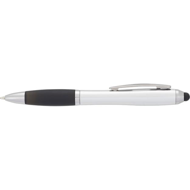 nashballpointpenstylus silver w black trim