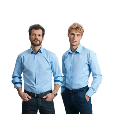 Camicia Herringbone Russell