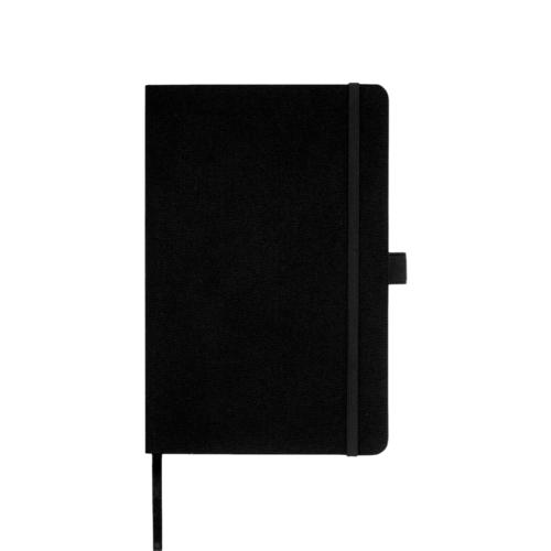 Honua A5 recycled paper notebook with recycled PET cover black