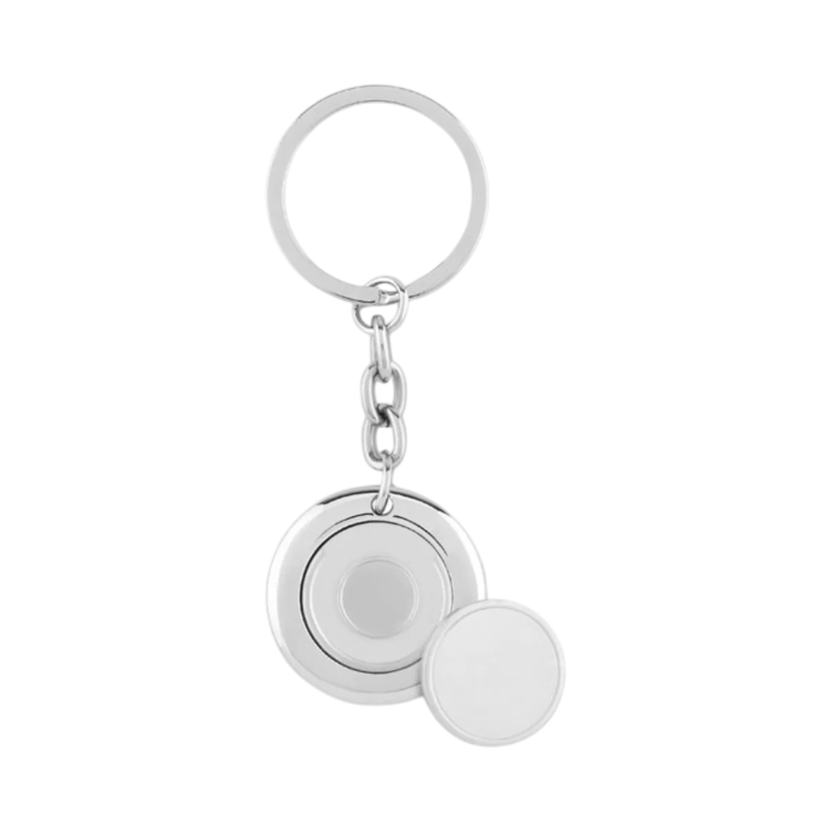 Immagine principale di Portachiavi Anello Piano in Acciaio Inox