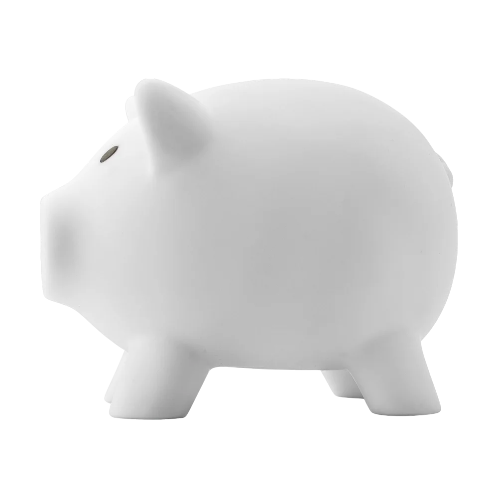 ICON - pvcpiggybankroger white