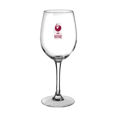 Wit wijnglas rond