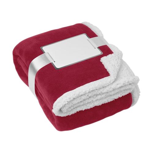 ICON - zermattblanketcoralfleecesherpa burgundy