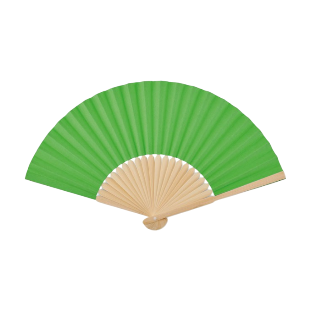 ICON - papermanuelhandfan lime