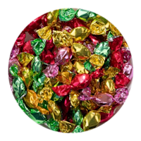 bigglassjar15literfilledwithcandy metallic sweets