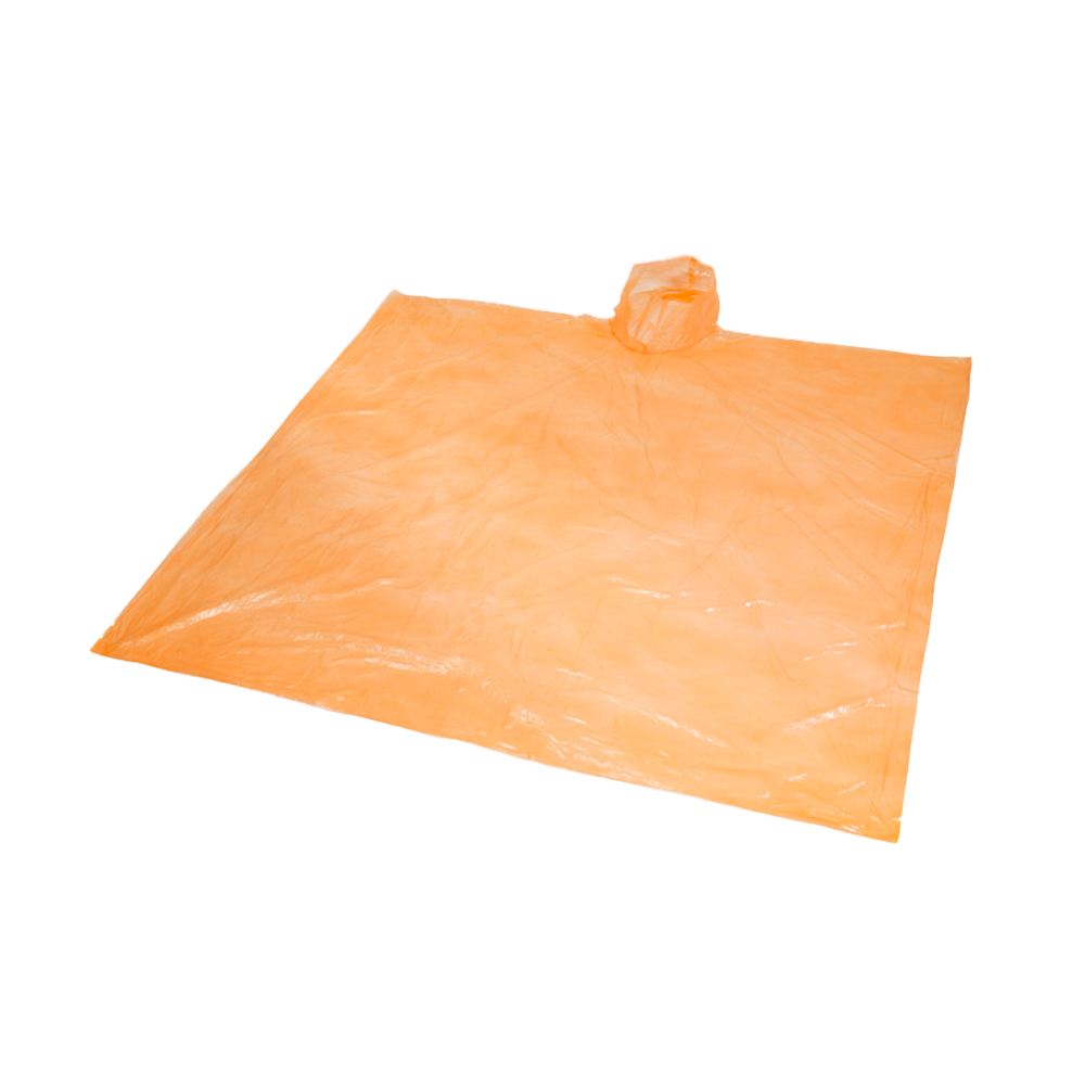 zivadisposablerainponcho orange