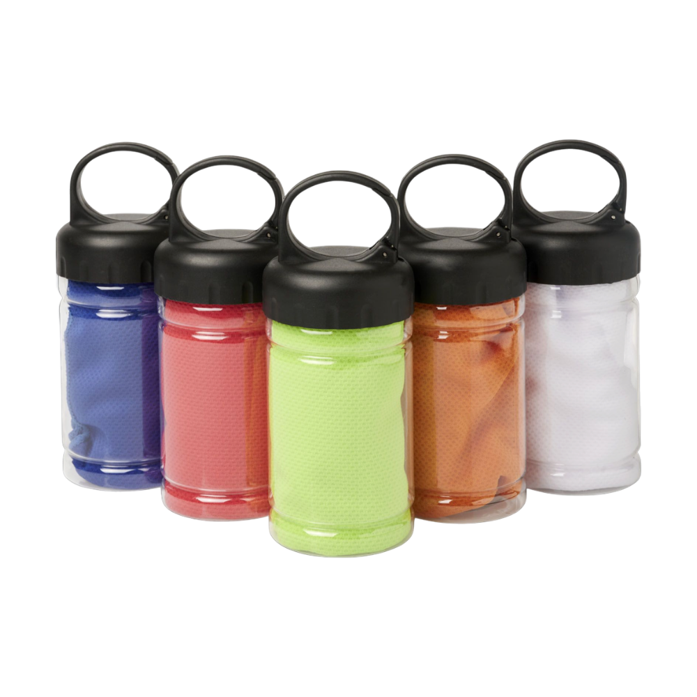 Koel Fitness Handdoek in Draagbare Container | 80 x 30 cm