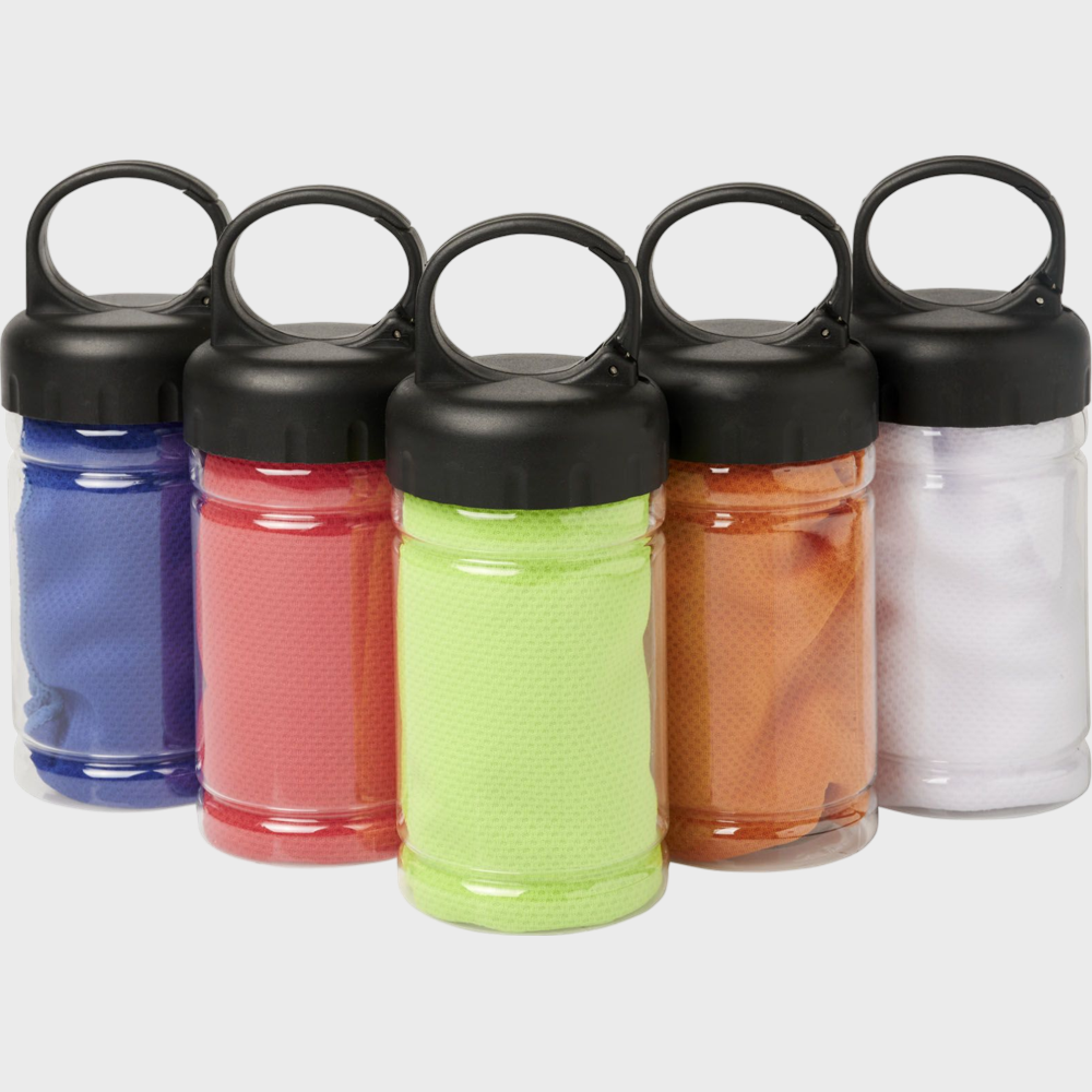 Asciugamano Rinfrescante per Fitness in Contenitore Portatile | 80 x 30 cm