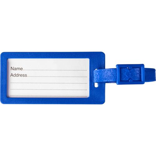ICON - recycledplasticluggagetag blue