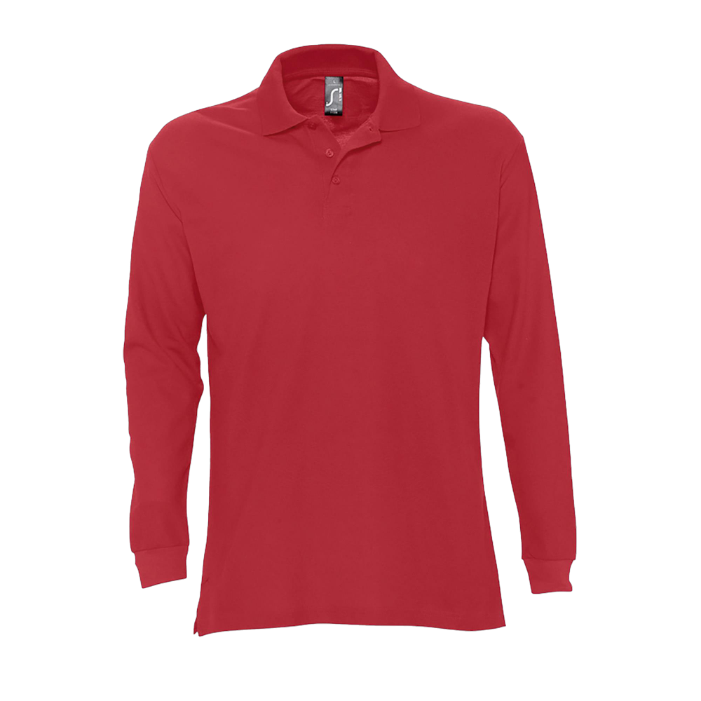 Sols Basic Long Sleeve Polo ICON red