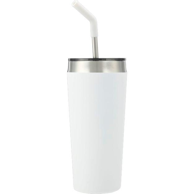 ICON - faye20ozvacuumtumblerwithssstraw white
