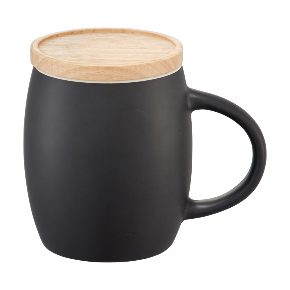 ICON - hearthceramicmugwithwoodlidcoaster15oz black_white
