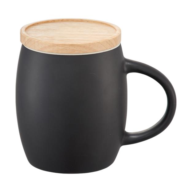 ICON - hearthceramicmugwithwoodlidcoaster15oz black_white