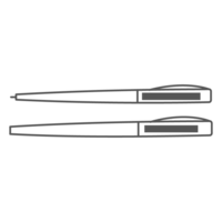 40 x 5 mm - Sur les deux capuchons de stylo