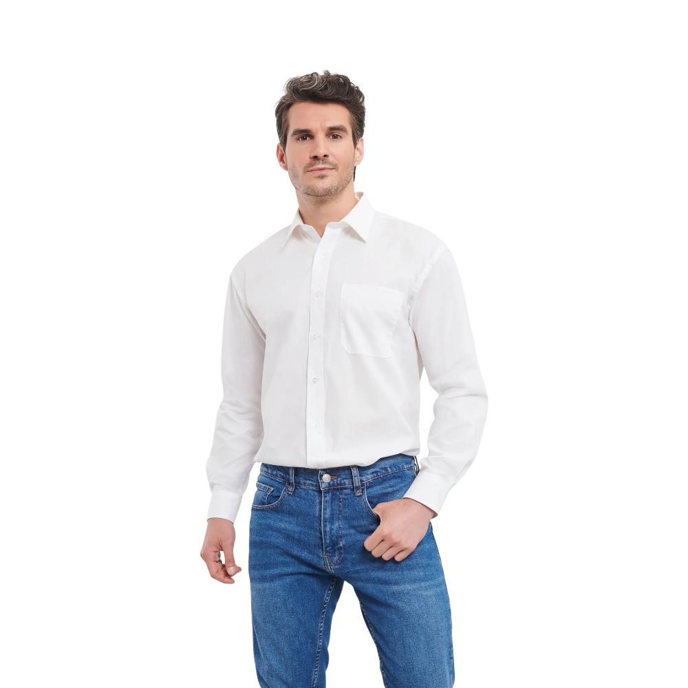 Chemise popeline de coton Russell Classic