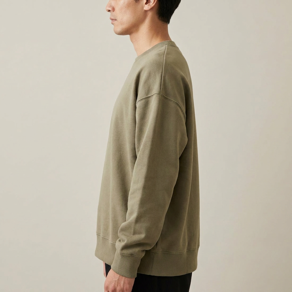 theunisexboxycrewnecksweatshirtinrecycledcotton - clothing_side_model