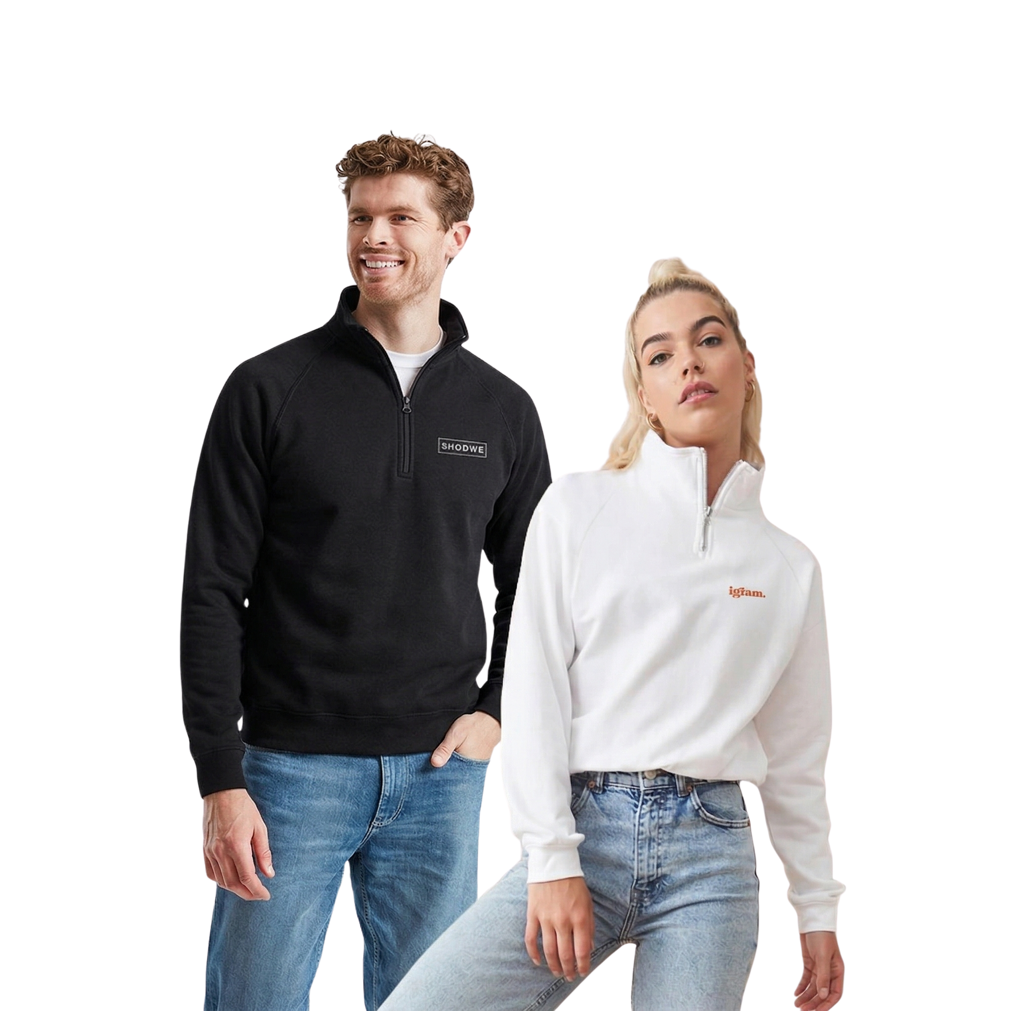 Premium Zip-Neck Sweat