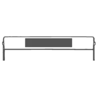 80 x 15 mm - On Front of Handle
