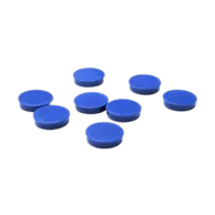 Set of 8 blue magnets ⌀2 cm
