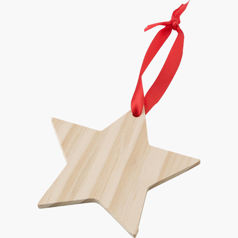 Décoration de Noël étoile en bois personnaliséequestions