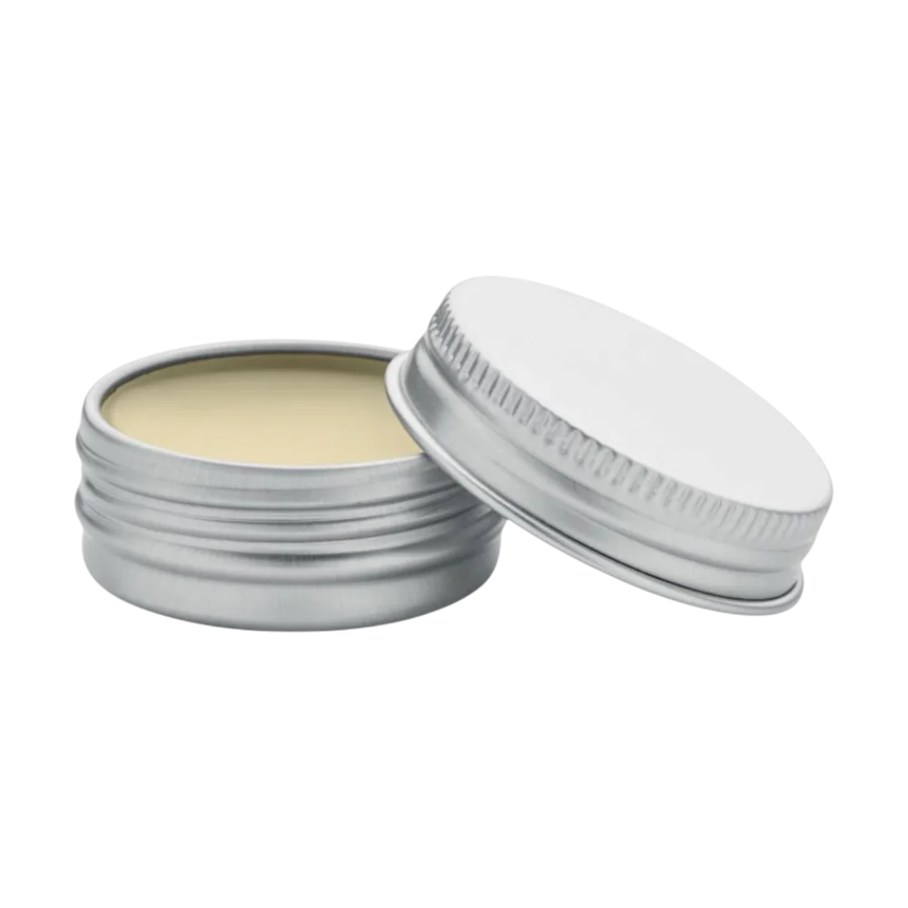 PDP - balmveganlipbalminroundtin square #F8F8F8 background