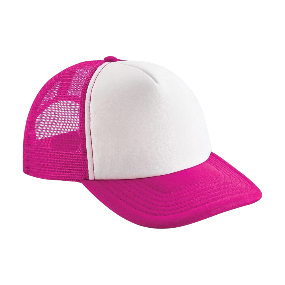 ICON - vintagesnapbacktrucker fuchsia_white