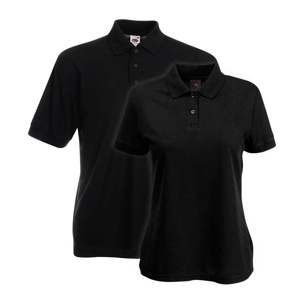 Fruit of the Loom Premium Polo Shirt ICON black