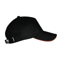Sols basic baseball cap ICON black red