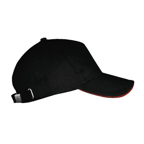 Sols basic baseball cap ICON black red