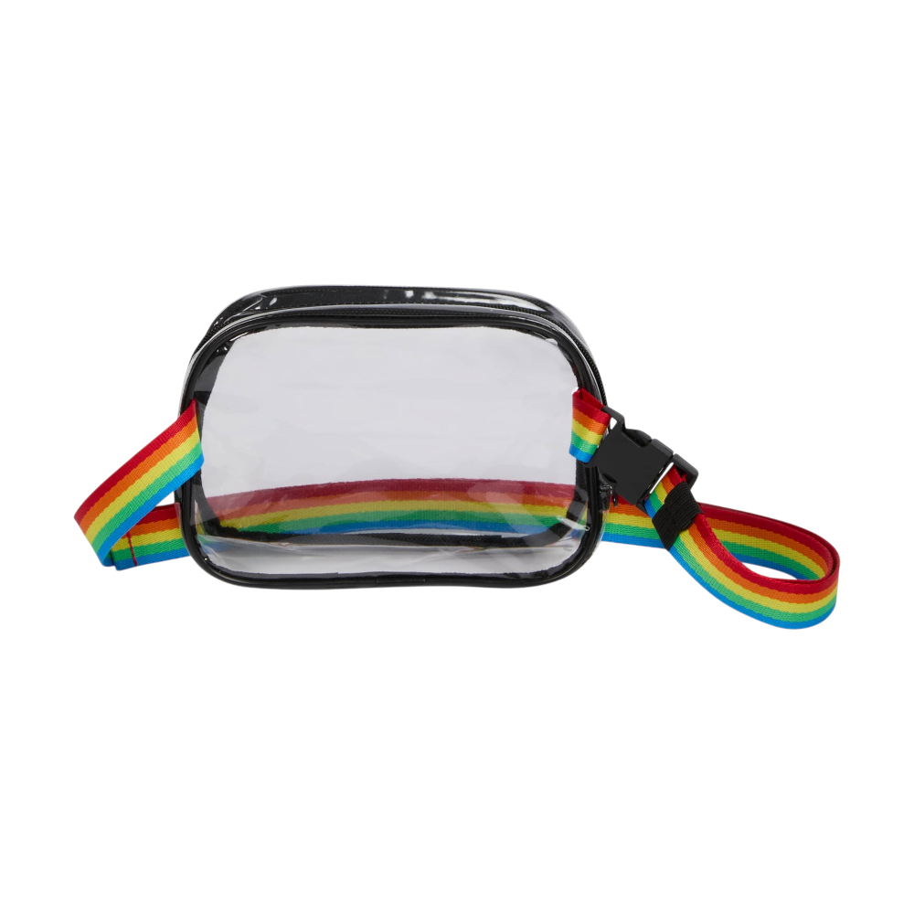 ICON - clearcrossbodysportpack rainbow