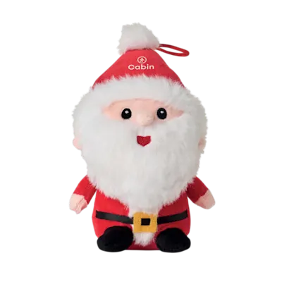 Festive Santa Plush Ornament