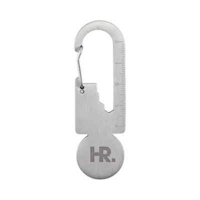 Recycled Stainless Steel Multifunctional Key Ring Token