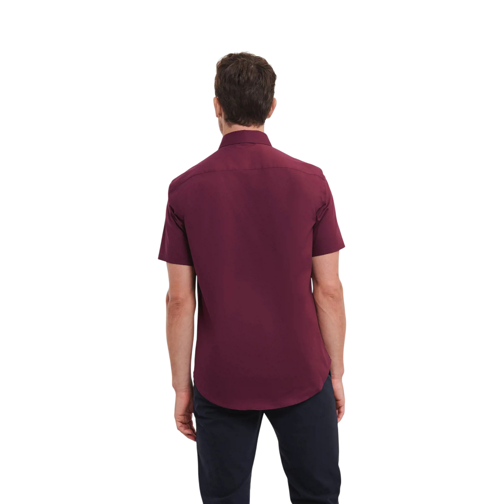 PDP - russellmenshortsleevefittedstretchshirt square #00000000 background
