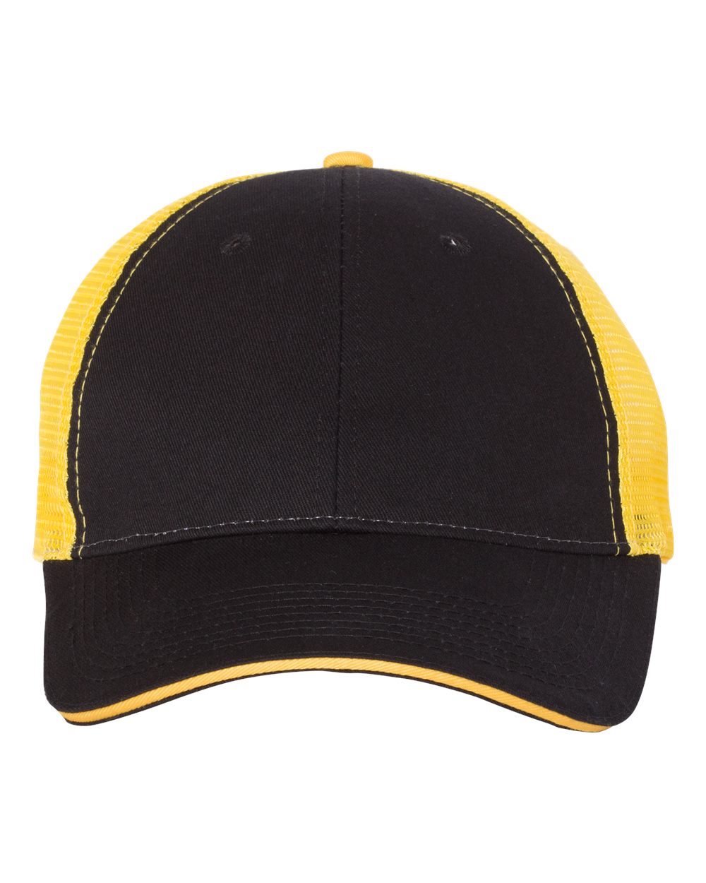 COLOR ICON - valucap6panelcap - Charcoal Neon Yellow