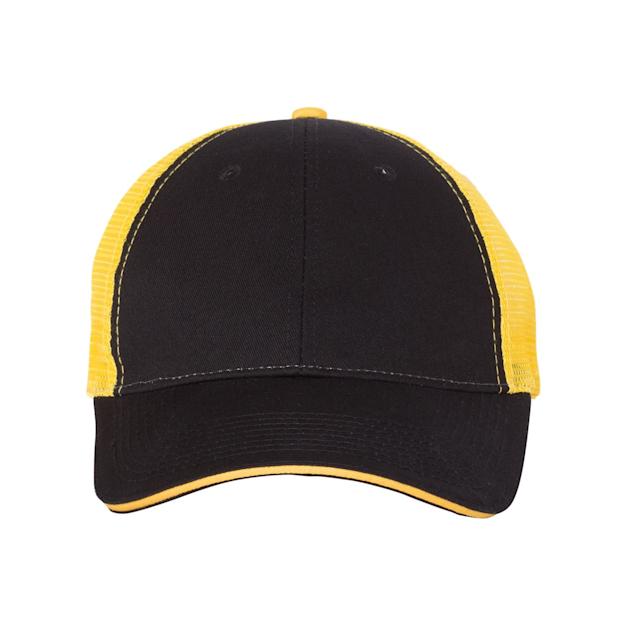 COLOR ICON - valucap6panelcap - Charcoal Neon Yellow