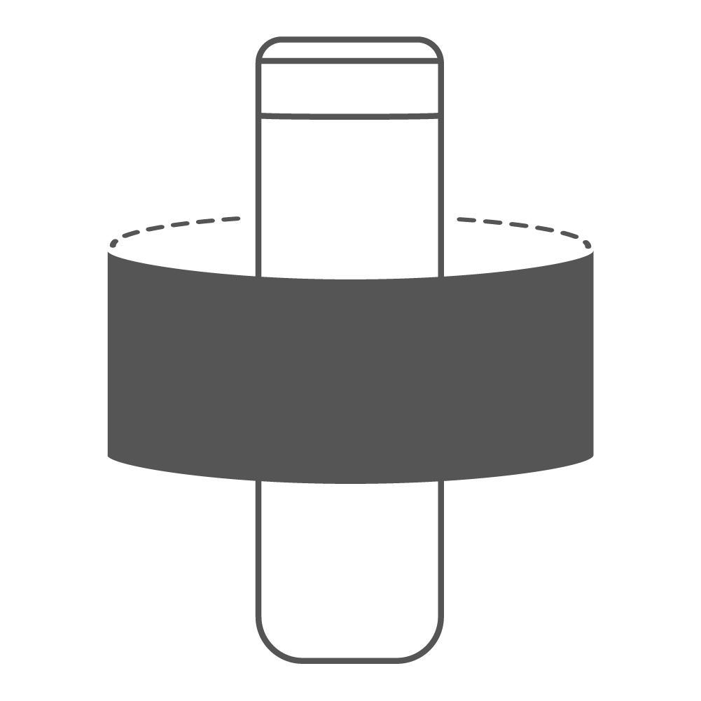 217 x 85 mm - Digitale druk