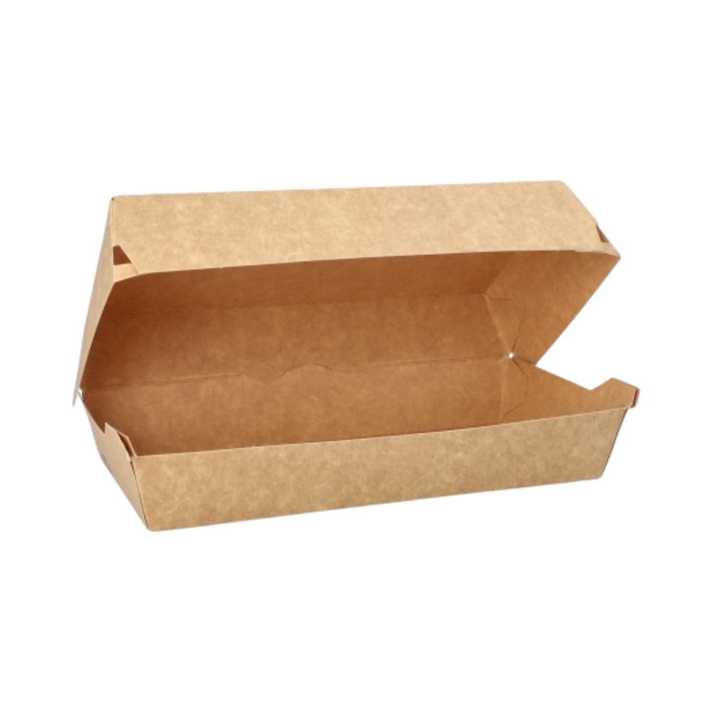 Kartonnen baguette-boxen met PLA coating 21 x 10,7 x 7,5 cm