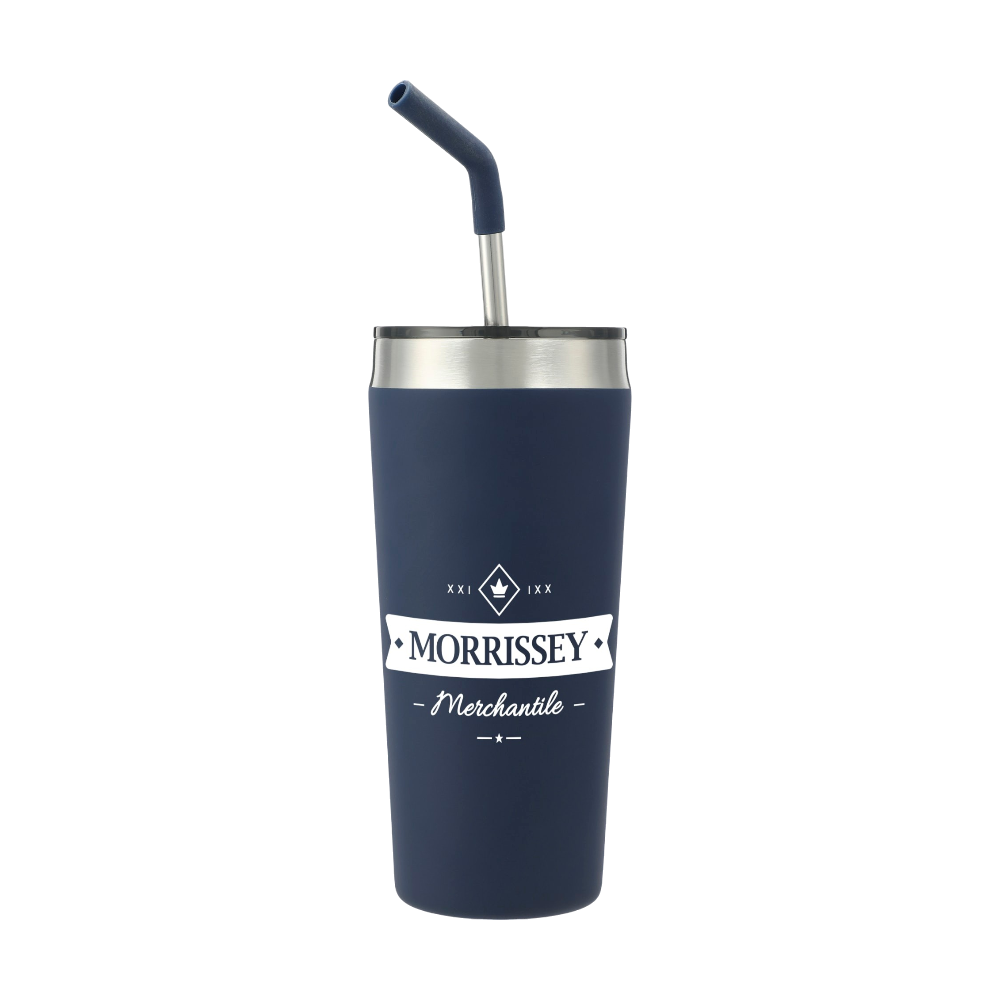 Stainless Steel Vacuum Tumbler with Straw