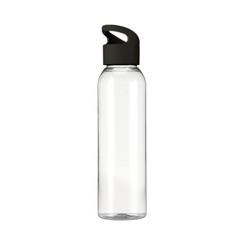 191. siriusgrsrpetwaterbottle650ml Transparant Black