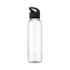 191. siriusgrsrpetwaterbottle650ml Transparant Black