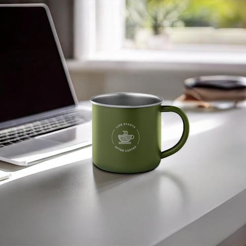 cariburecycledstainlesssteelmug setting2