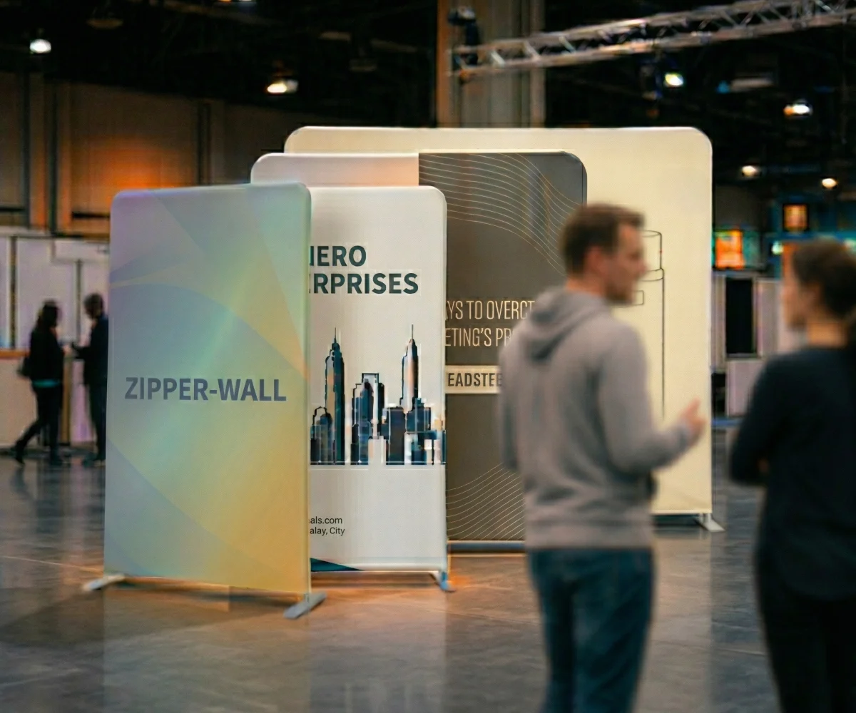 Gerade Ausstellungswand