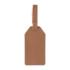 veganpineappleleatherluggagetag brown