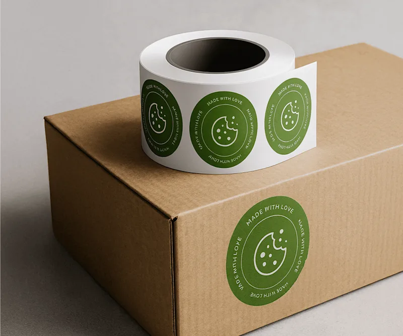 Sticker on roll image